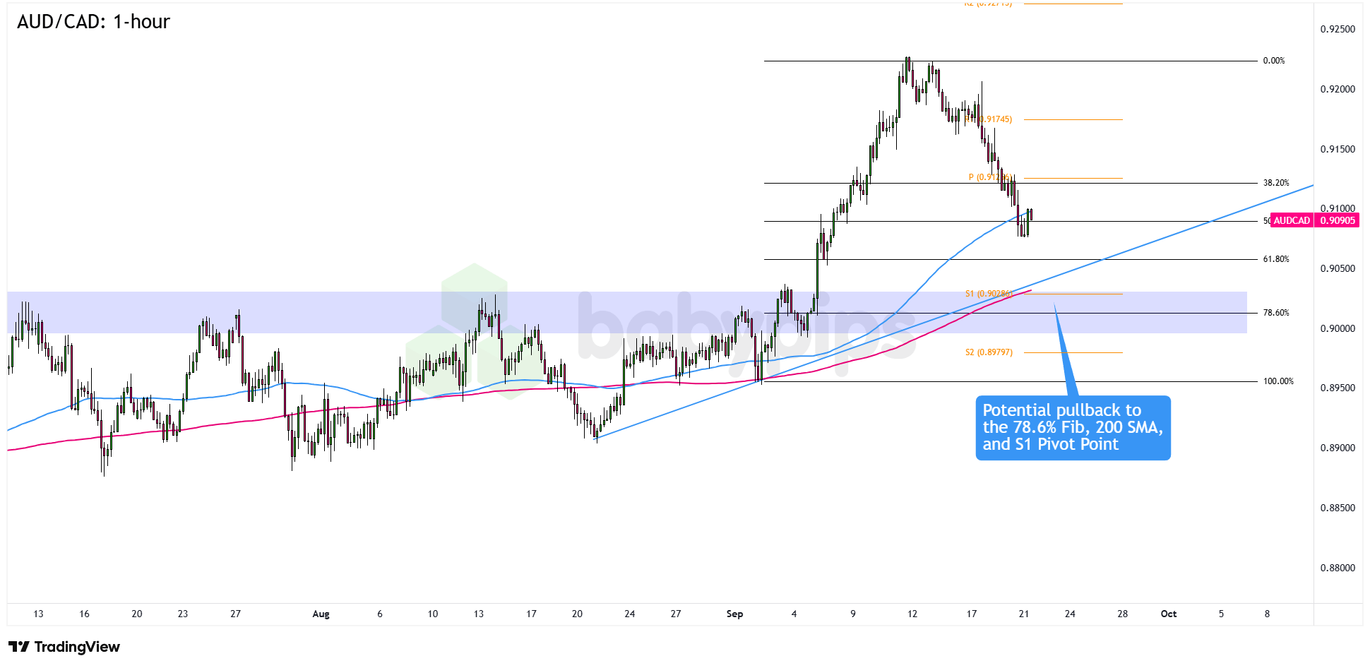 市场分析：AUD/CAD的趋势回调机会