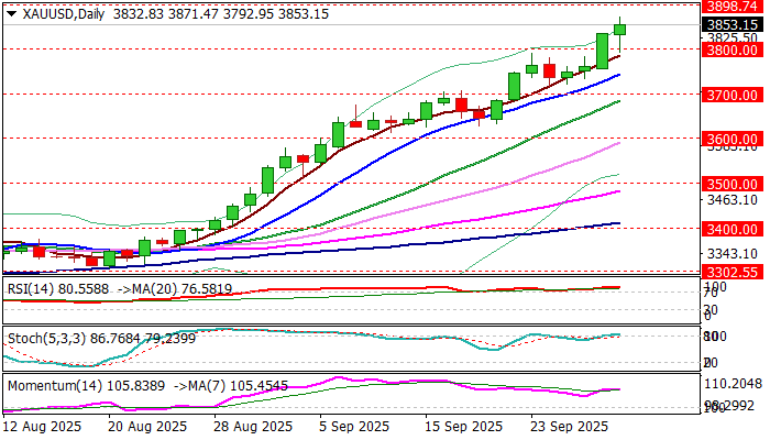 XAU/USD 展望：新纪录高位下的有限修正