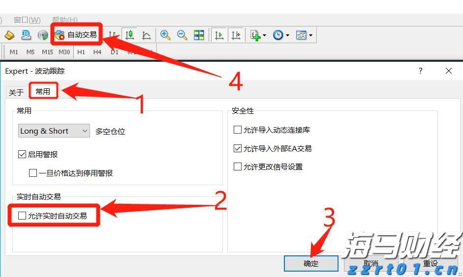 XM MT4如何挂EA（图文详解）