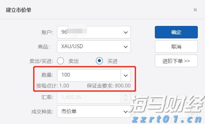 福汇黄金保证金多少？