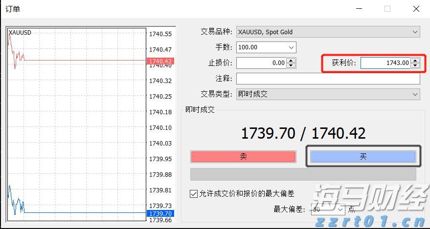 FXCM福汇电脑MT4如何设置止盈（图文详解）