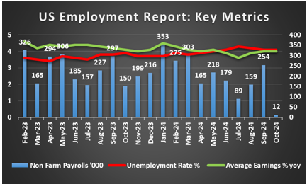 美国十月就业报告备受关注