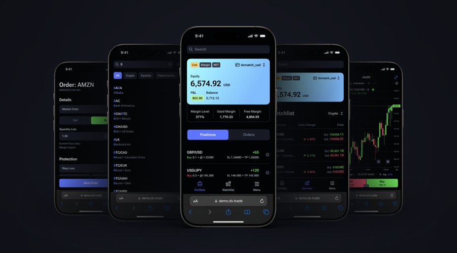 Devexperts 简化经纪商应用整合，推出新 DXtrade 移动界面