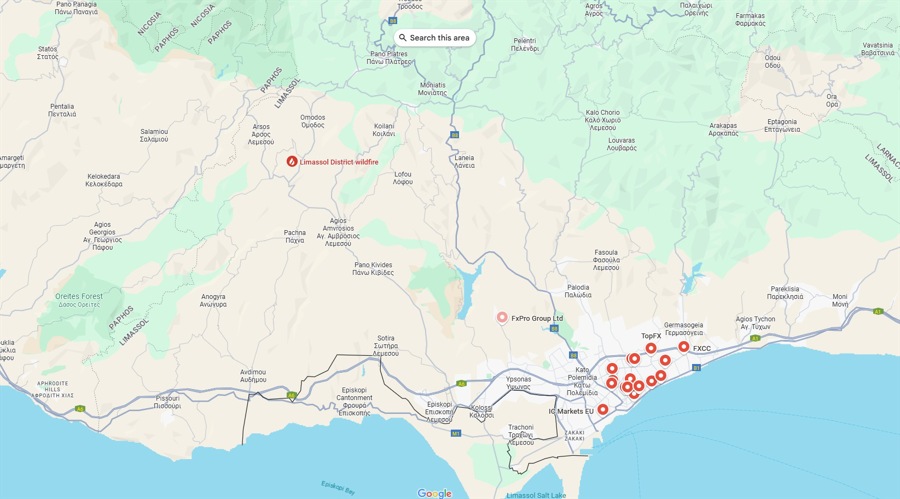 塞浦路斯野火吞噬多个地区，但仍远离CFD经纪商在利马索尔的基地_海马财经
